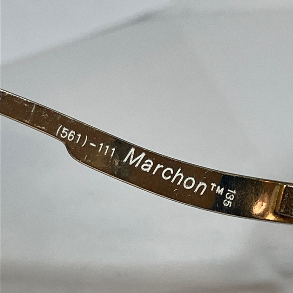 Vintage Marchon Marcolin 135 Teal Blue Oversize Italian made Glasses With Case - Picture 7 of 13